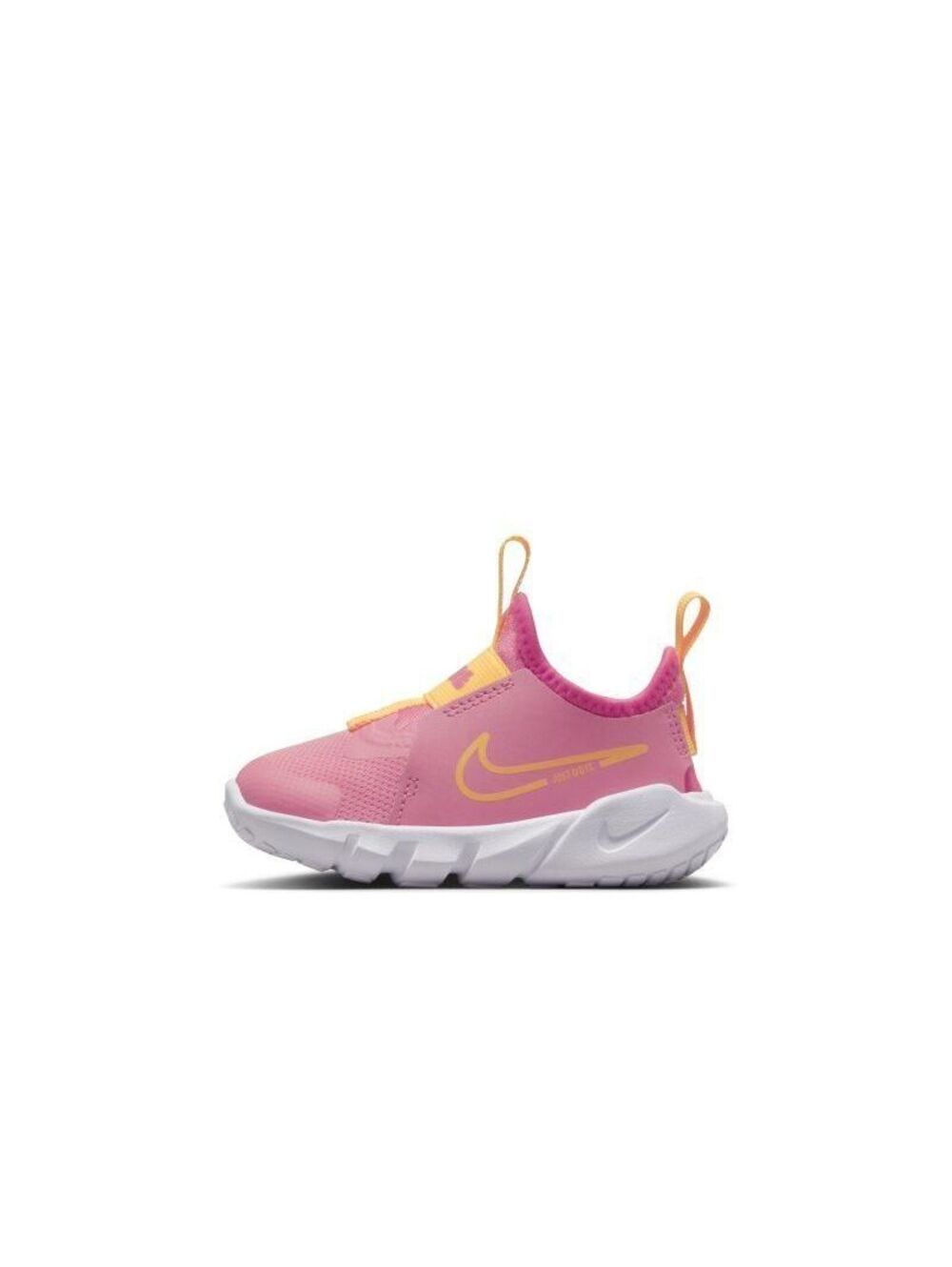 7C Nike Girls Nike Flex Runner 2 Coral Chalk/Citron Pulse/White 7C